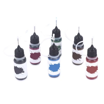 10ml temporaneo hennè tatuaggio succo inchiostro naturale organico Gel di frutta per la pittura del corpo, duraturo sicuro impermeabile fai da te tatuaggio pasta 6 colori