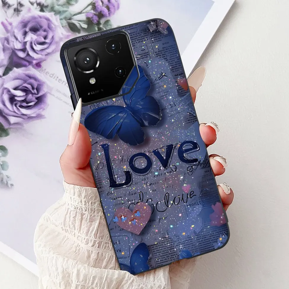 Luxury Cute Cat Silicone Shockproof Bumper Back Cover - Stylish Painted Design