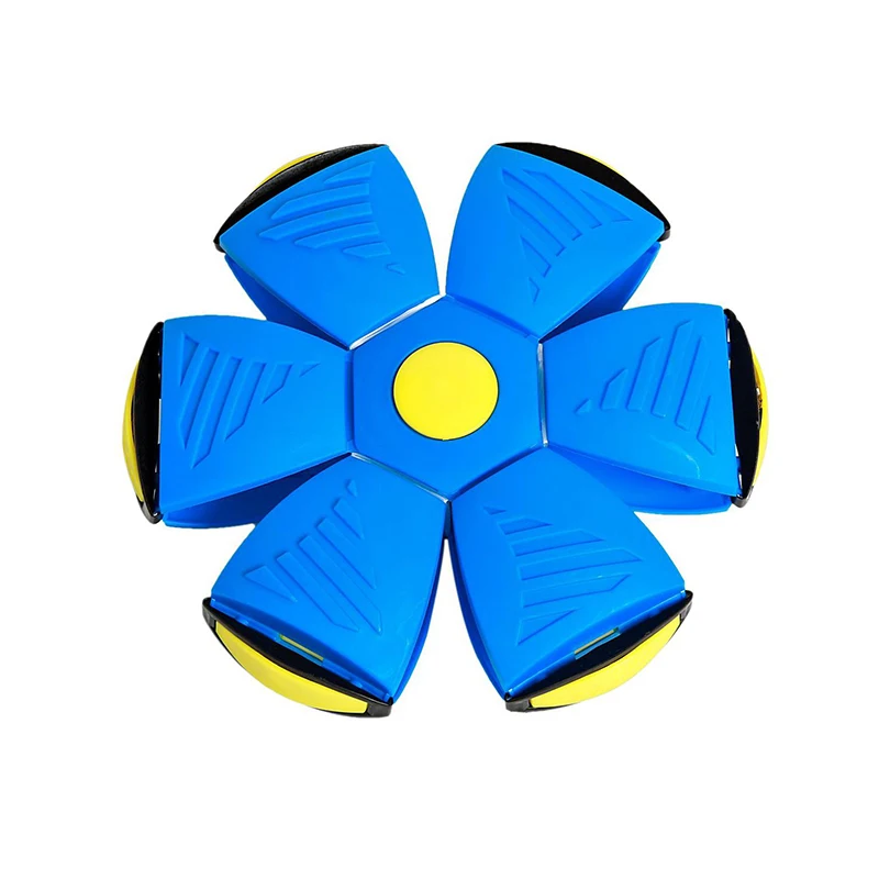 

Interactive Dog Toys Flying Saucer Ball Magic Deformation Light Flying Toys Decompression Outdoor Fun Gift Dog Puzzle Toys