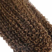 Extensions de cheveux synthétiques bouclés BOL, longs mèches bouclées Jerry, blond ombré, fausses tresses au crochet pour femmes, résistantes à la chaleur, ondulées 4