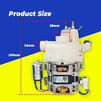 YXW50-2E GENUINE New Welling/Midea/SPG  Dishwasher Circulating Pump for KUPPERSBERG Midea Samsung Hansa Gorenje AEG Amica 4