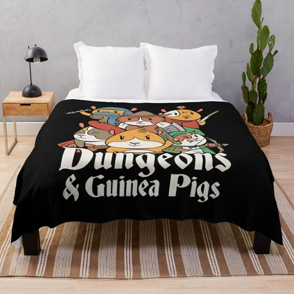 

DUNGEON GUINEA PIGS Throw Blanket for sofa Hairy Summer Beddings Summer Blankets