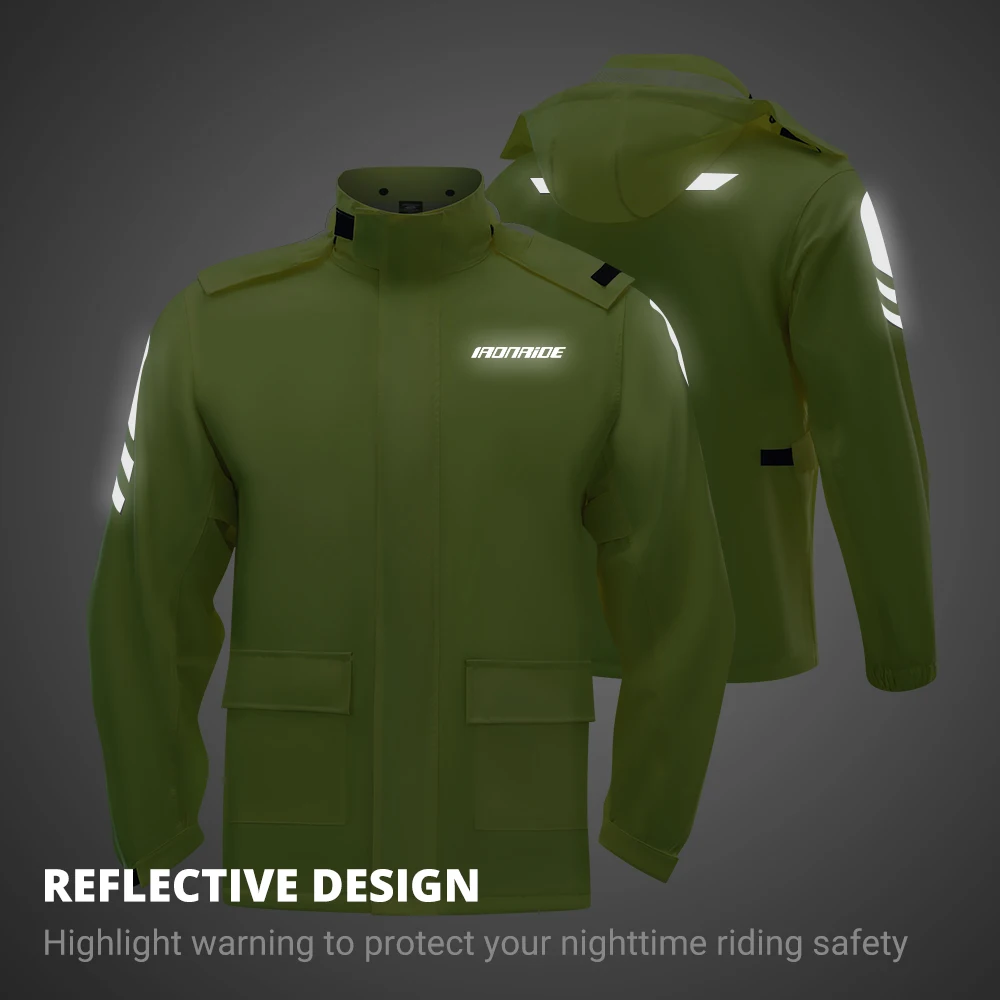 Men Women Motorcycle Raincoat Motorbike Rain Suit Moto Raincoat Rain Coat Jacket Pants Biker Set Waterproof motorcycle raincoat