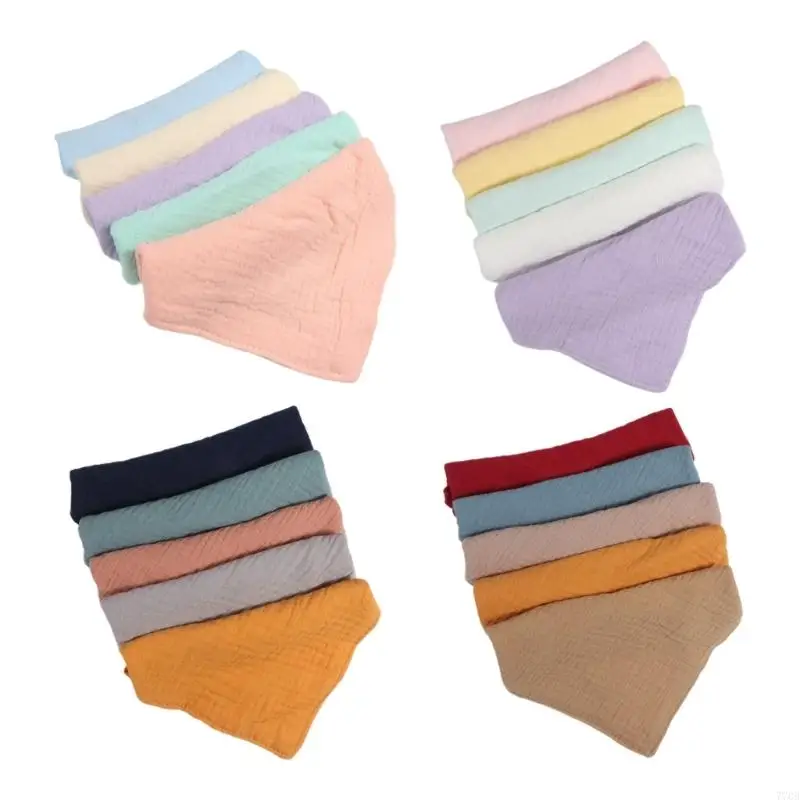 770B Baby Bibs Gauze Handkerchief Feeding Bib Burp Cloth Boy Girl Infant Shower Gift