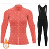 2025 Women Winter Thermal Fleece Cycling Jersey Set Bib Pants Long Sleeve Ropa Ciclismo Bicycle Clothing MTB Bike Jersey Uniform 4