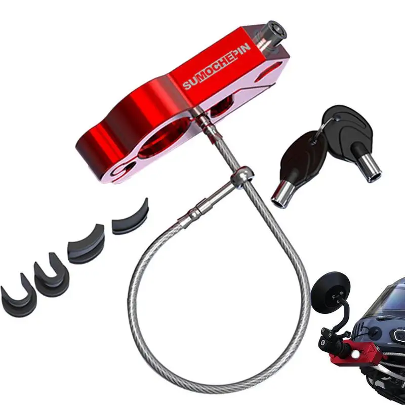 

Motorcycle Anti-theft Grip Lock Motorcycle Universal Aluminum Alloy Motorcycle Moped Lock Anti-Theft Moped Safety Lock With 2 Ke