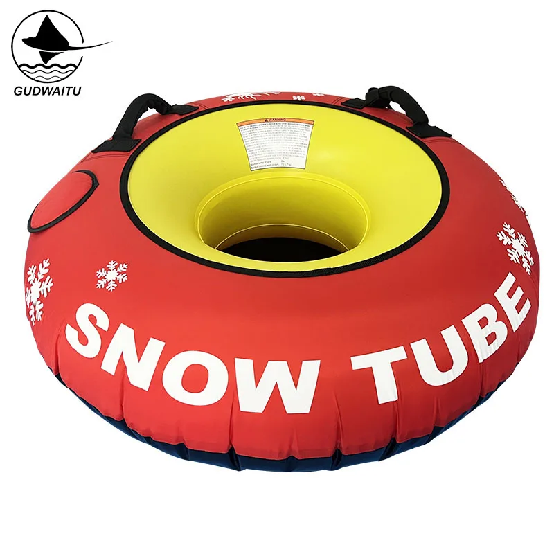 48inch / 122cm Nylon Cover Inflatable Snow Tube Sled for Winter Play Equipment Durable Bottom 1 Rider