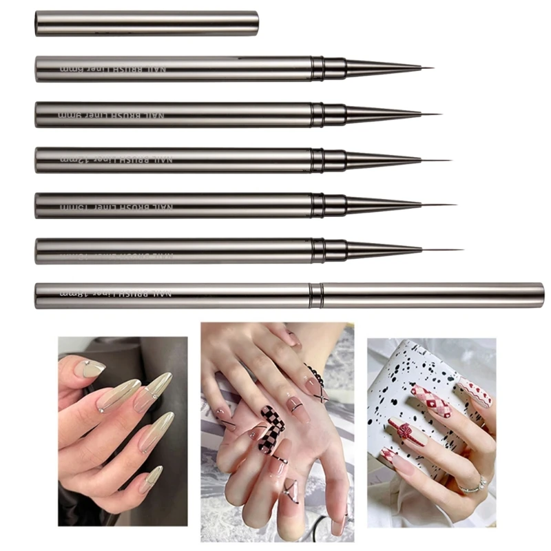 

5PCS Art Liner Brushes Nails Gel Polish Painting Art Design Brush Pen Set Dotting Painting Drawing Pen