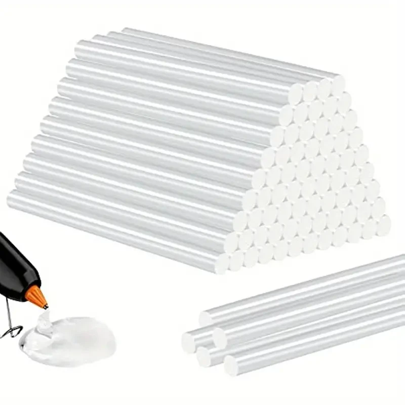 30 шт. 7 мм x 150 мм термоплавкий клей, напівпрозорі міцні в’язкі стрижні для клейового пістолета, домашнього промислового ремонту своїми руками