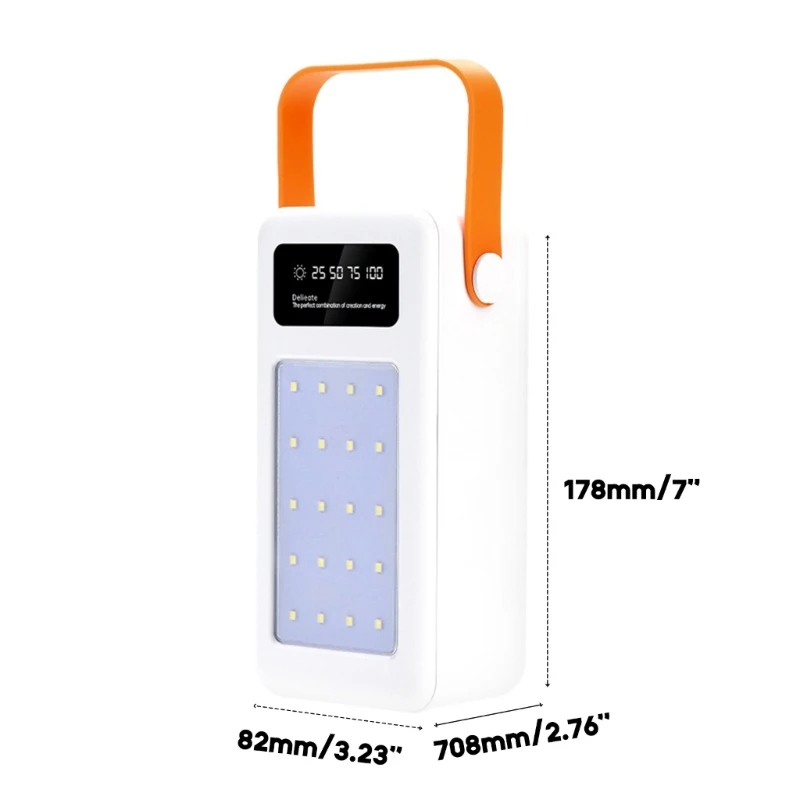 Battery Storage Box 21/28 x18650 Super Fast Charging Power Bank Case 10W 22.5W PD QC4.0 3.0 18650 Holder with Camping Light Line