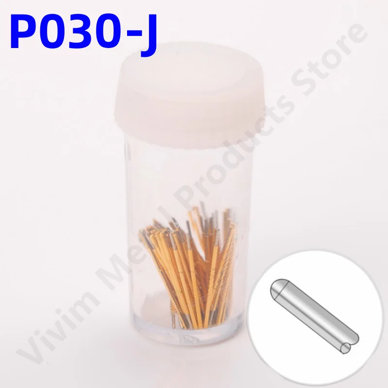 20/100PCS P030-J malý kolo hlava jaro krunýř sonda pogo špendlík P030-J1 prům 0.30mm jehla délka 11.5mm obvodový nasednout krunýř špendlík