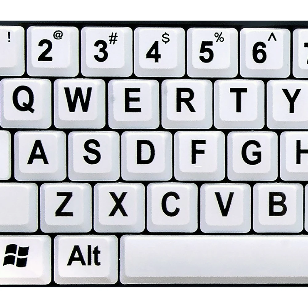 107 Key USB Wired Big Print Keyboard for Elder Old People Designed for People With Visual Impairment