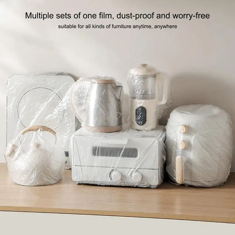 

Clear Kitchen Appliance Covers Portable Food Grade Fresh Keeping Plastic Bag Household Reusable Food Wrap Storage Covers Bags