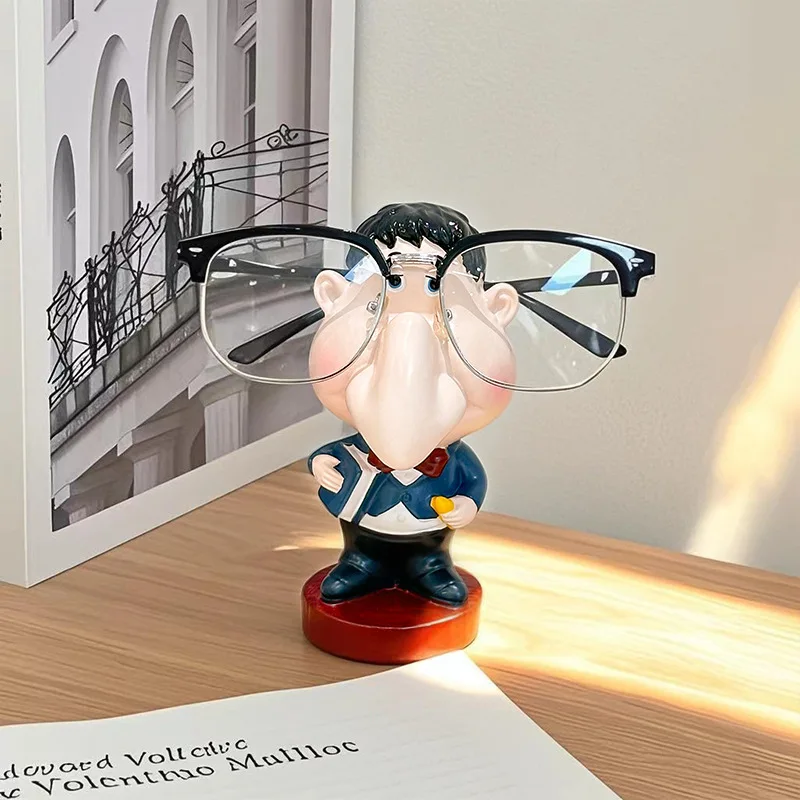 Vinyl Modern Art Glasses Display Stand for Shop Window Decoration