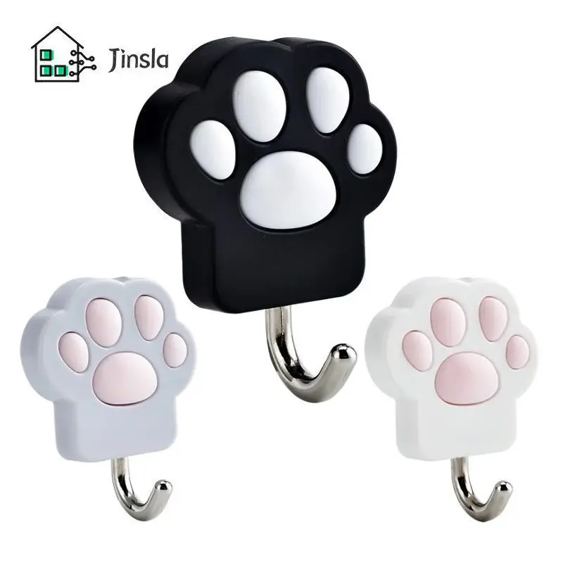 

Multi-purpose Innovative Adhesive-shelf Easy Installation Sturdy Creative Adhesive Shelf For Keys Cat Claw Cat Lovers Exquisite