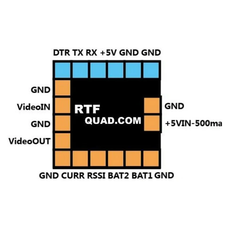 VO-FPV Minimosd Mini OSD pour CC3D Naze32 F3 F4 - Module affichage écran