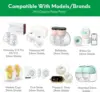 Flange Inserts 13/15/17/18/19/20/21mm Compatible with Momcozy S12 Pro S9 M5 Etc 24mm Wearable Breast Pump 24mm Shield/Flange 4