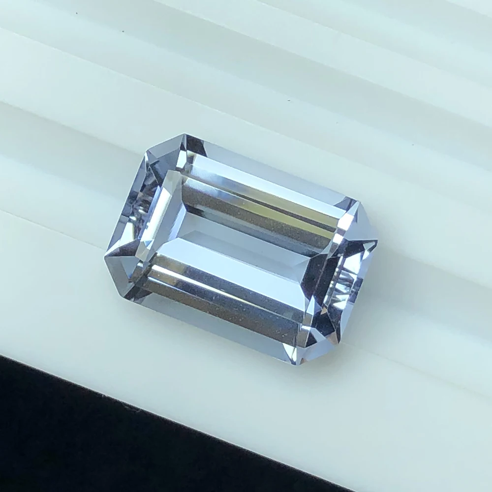 Natural Sea Blue Treasure Bare Stone 7.69ct Small Octagonal Emerald Cut for Ring, Pendant, and Chestpin Setting Worth Collecting