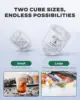 Ice Maker Coutertop Machine Portable Ice Cube Maker,20lbs of Bullet per Day,6 cubes in 6 Mins,Visible Water Level Window 6