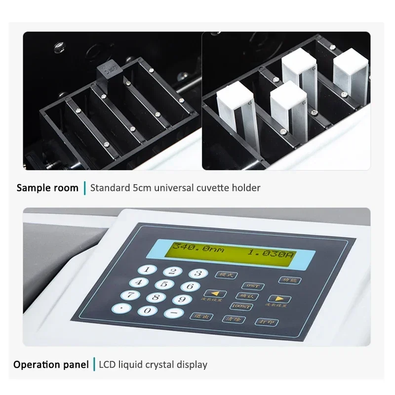 New Digital UV-Vis Spectrophotometer 721 722N 722S 7230G 723 Spectrometer