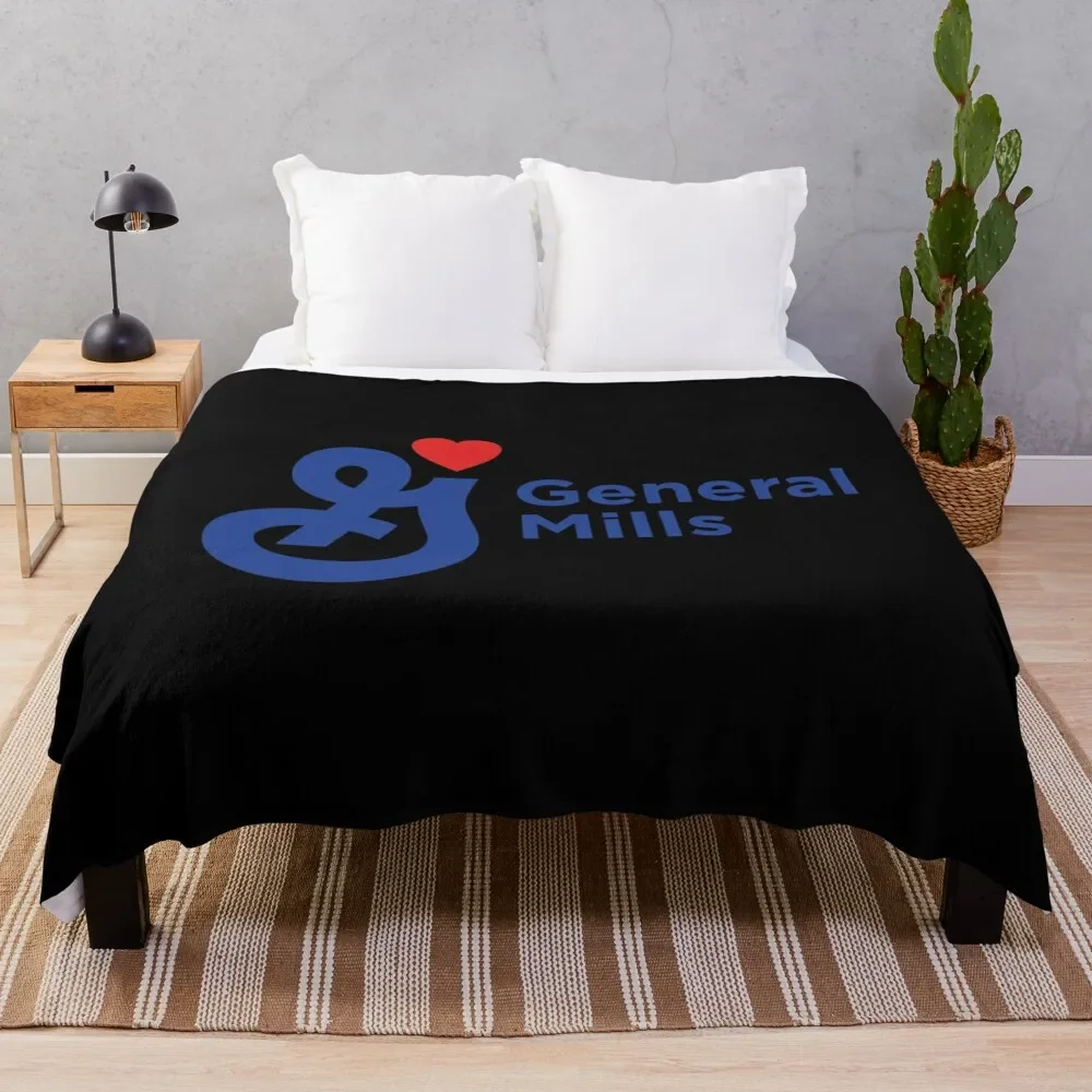 

general mills Logo Throw Blanket Plush Thin Blankets