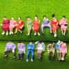 25pcs Model Train Track Railroad Worker People Figures With Tools 1:87 HO Scale 4