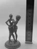 1/24 Scale 90mm Full Height Resin  GK Model Kit Sexy Beauty Movie Character C3PO and R2D2 Niang Version Unassembled Uncolored 4