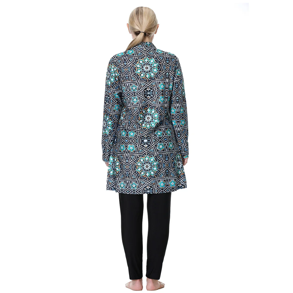 Burkini Femme Musulmane Muslim Swimwear Plus Size XXXL-8XL Women Cardigan Tops+leggings+hijab 3pcs Full Cover Islamic Swimsuits