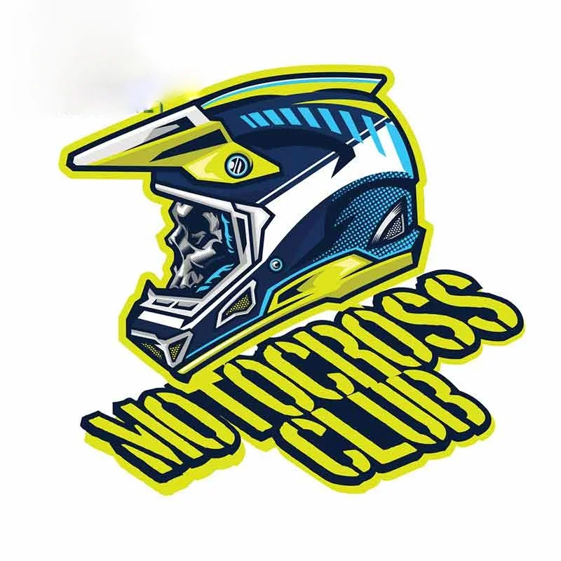 

13/17 cm for Skull of Motocross Rider Car Stickers and Decals Waterproof Creative Scratch-proof Window Decal M226