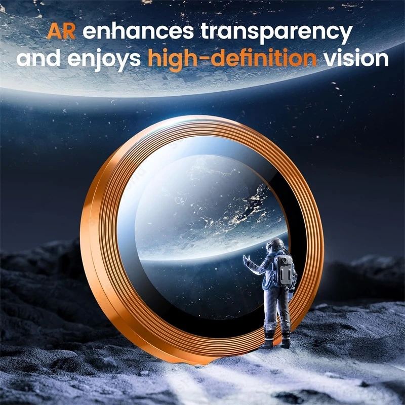 Premium Aluminum Alloy Camera Protector with 9H Glass Lens Cover