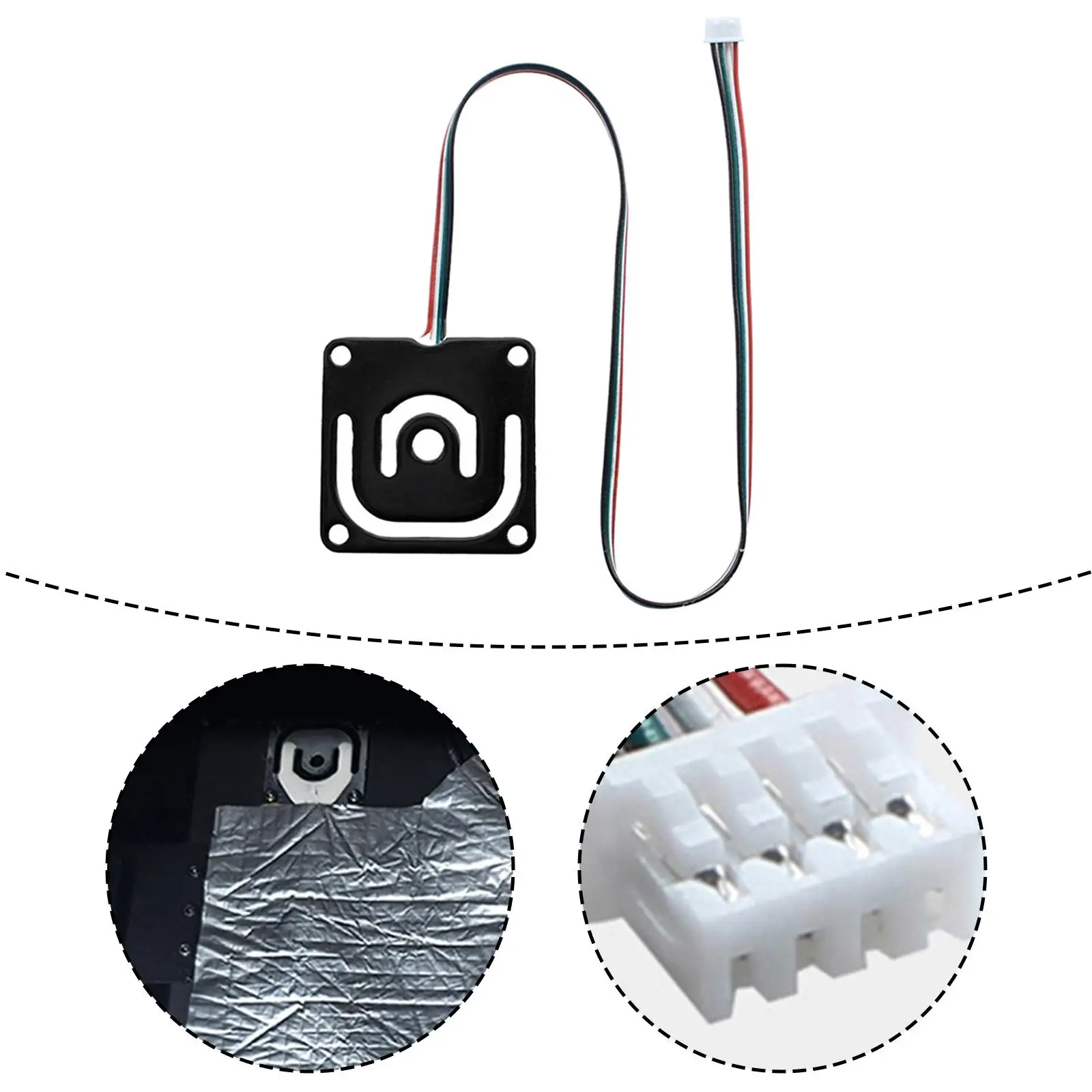 Hot Bed Pressure Sensor Strain Gauge Easy to Use Efficient for K1C/K1 Lightweight Compact 3D Printer Accessories Heat Resistance Hot Bed Pressure Sensor Strain Gauge Easy to Use Efficient for K1C/K1 Lightweight Compact 3D Printer Accessories Heat Resistance