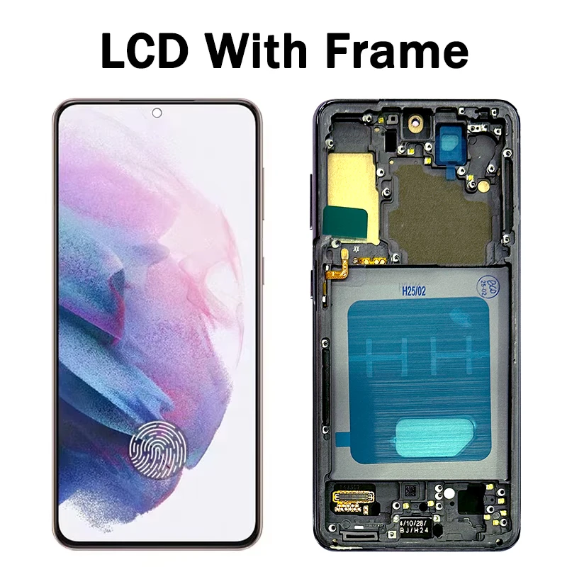 TFT 품질 S21 디스플레이 화면, 삼성 S21 5G LCD G991B G991B/DS G991U 디스플레이 터치 스크린 디지타이저 프레임 포함