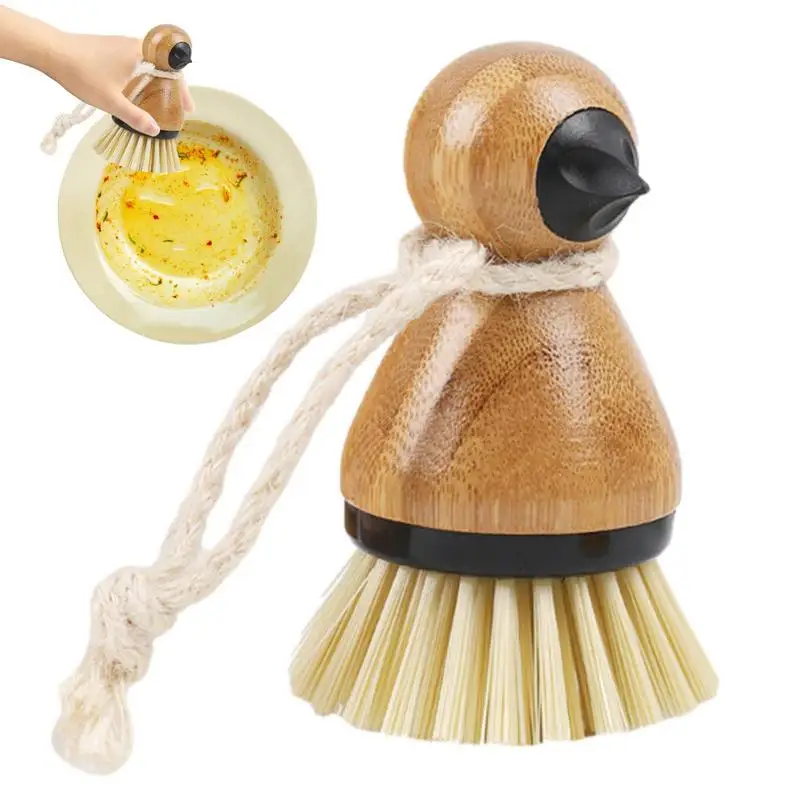 

Vegetable Brush Portable Beak Shaped Dish Scrubber Lightweight Scouring Brushes Kitchen Cleaning Accessories For Bowls Fruits
