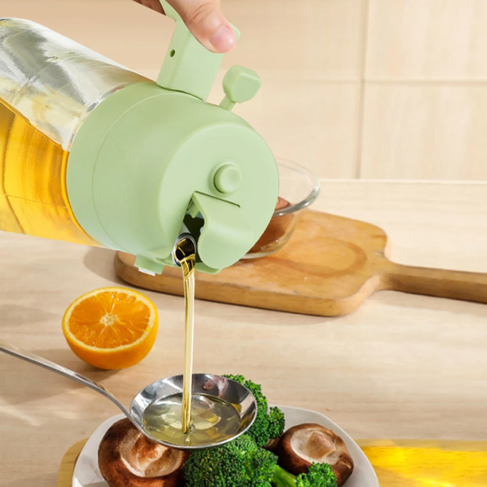 470ml Spraying Pouring Oil Dispenser Bottle Large Capacity Soy Vinegar Oil Bottle For Salad