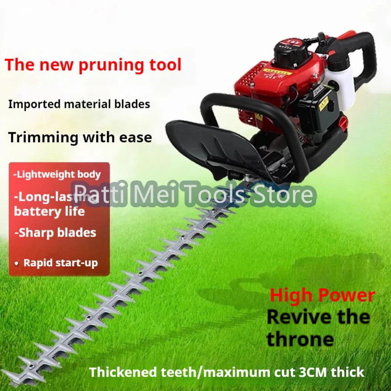 38CC Two-Stroke Gasoline Double-Blade Light Hedge Trimmer Tea Tree Trimmer Backpack Garden Thick Branch Trimmer Electric Tool 3