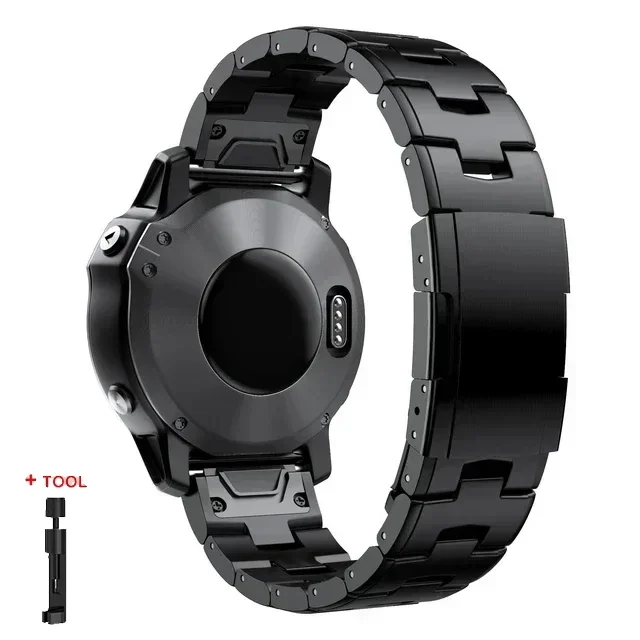 Premium Quickfit Titanium Watch Strap - 26mm/22mm Adjustable Metal Release Band