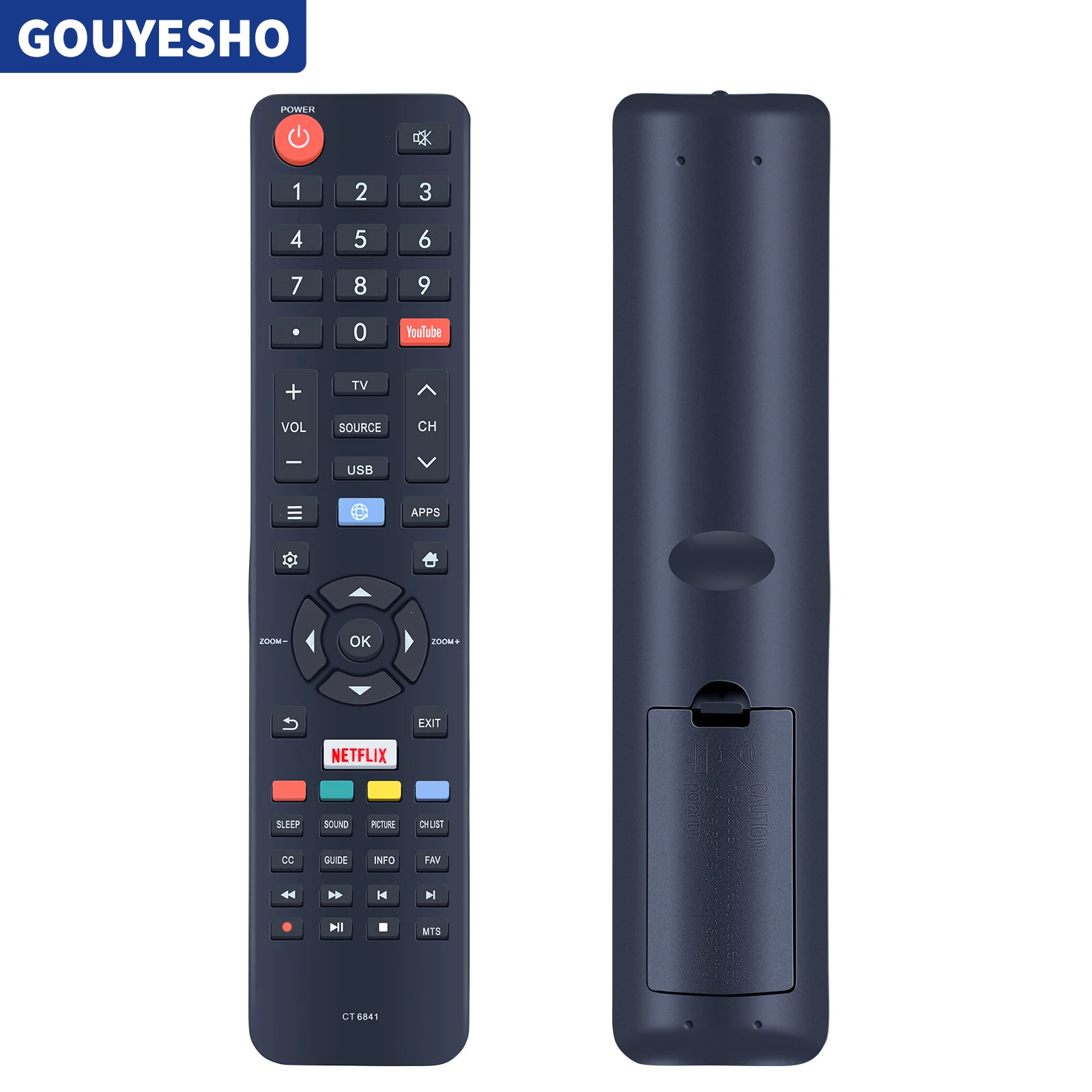 Nuovo Ct-6841 Per Telecomando Tv Led Toshiba Per Semp Tcl Sky Sky-9029 49 Sk6000