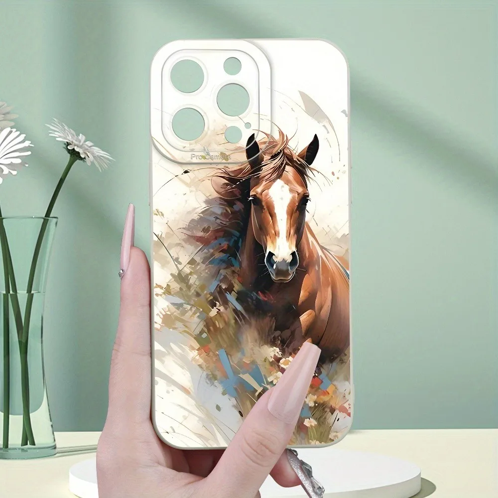 Elegant Horse Design Phone Case - Creative and Beautiful Smartphone Cover
