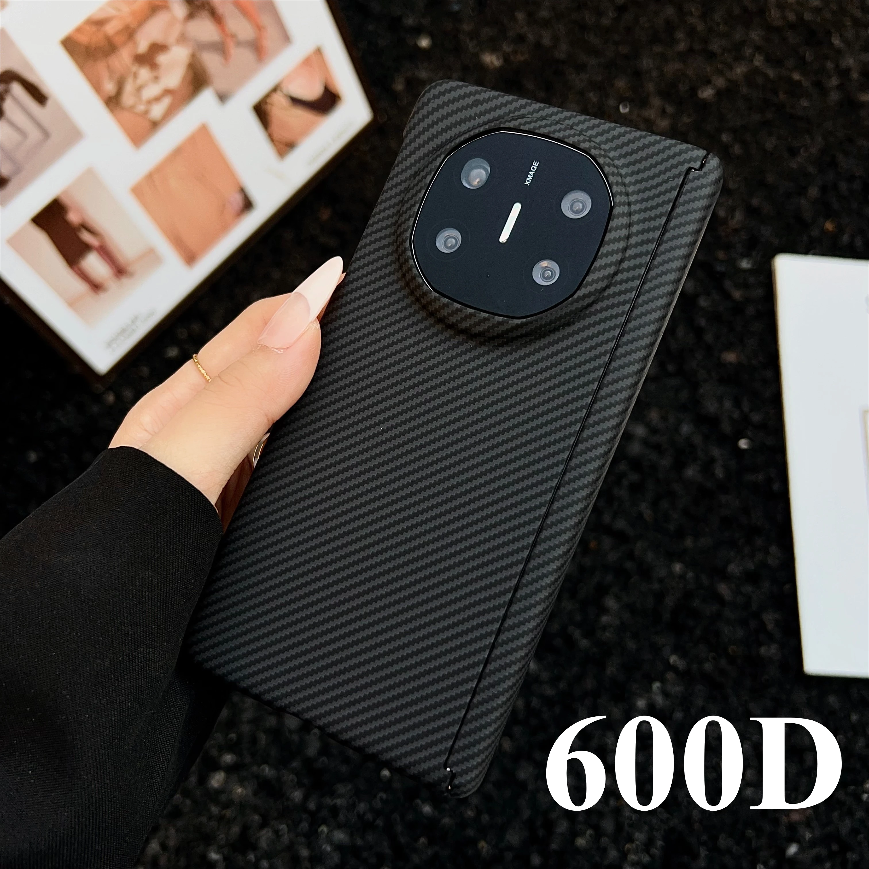 Premium Carbon Fiber Kevra Phone Case with MagSafe and Wireless Charging Capability