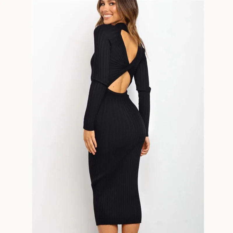 Long Knitted Dress 2
