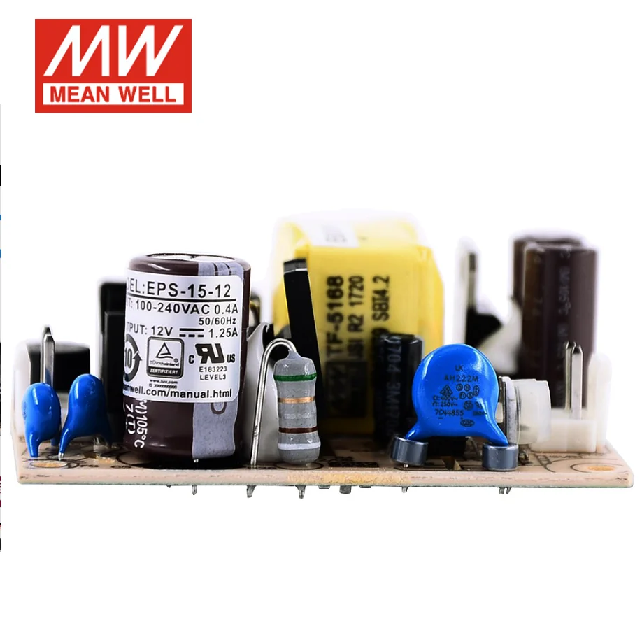 Amazon | MEAN WELL EPS 15W 48V 0.313A スイッチング電源，単一