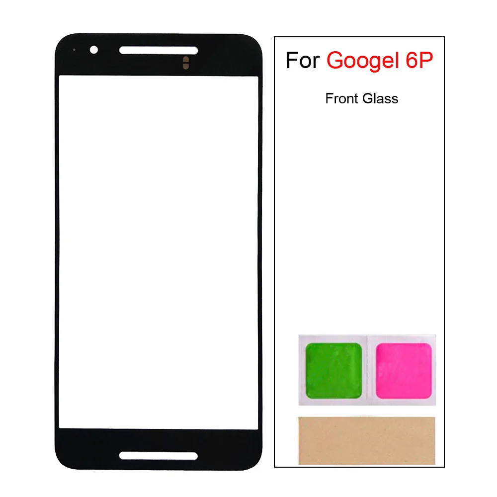 

For Google Nexus 6P Touch Screen Panel Front Glass Panel Cover Phone Replacement Parts
