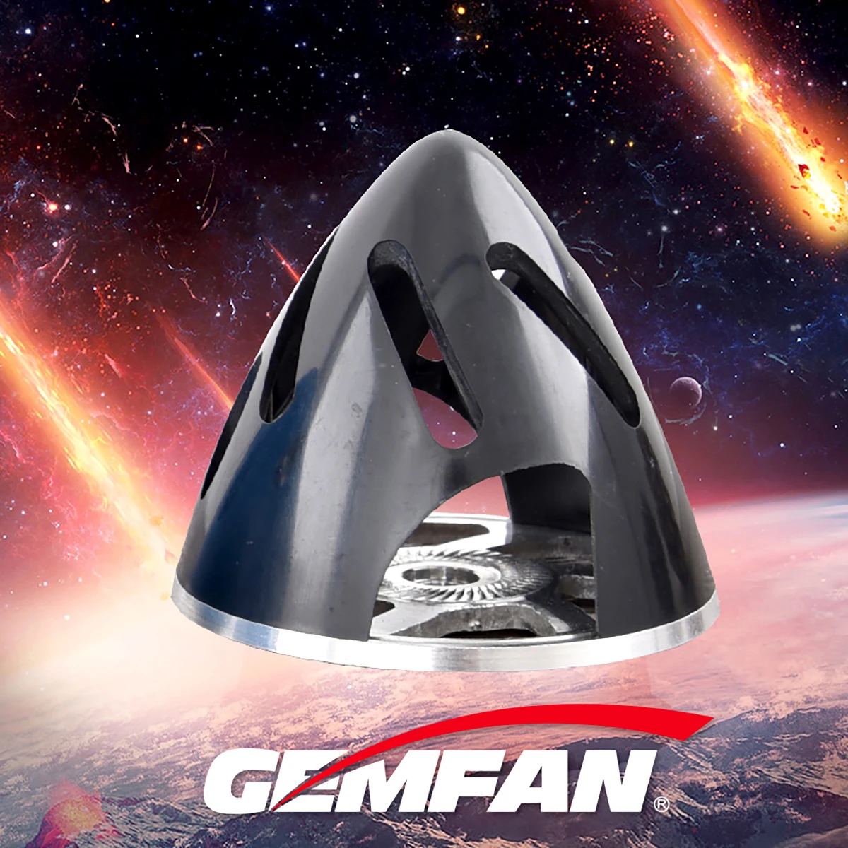 GEMFAN 알루미늄 백플레이트 플라스틱 프로펠러 중공 스피너 51 57 63 70 75mm 고정 날개 평면 페어링 용