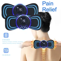 For Vip Electric Pulse Neck Massager EMS Cervical Massage Patch Lcd Display Neck Back Muscle Stimulator Tens Relief Pain 2