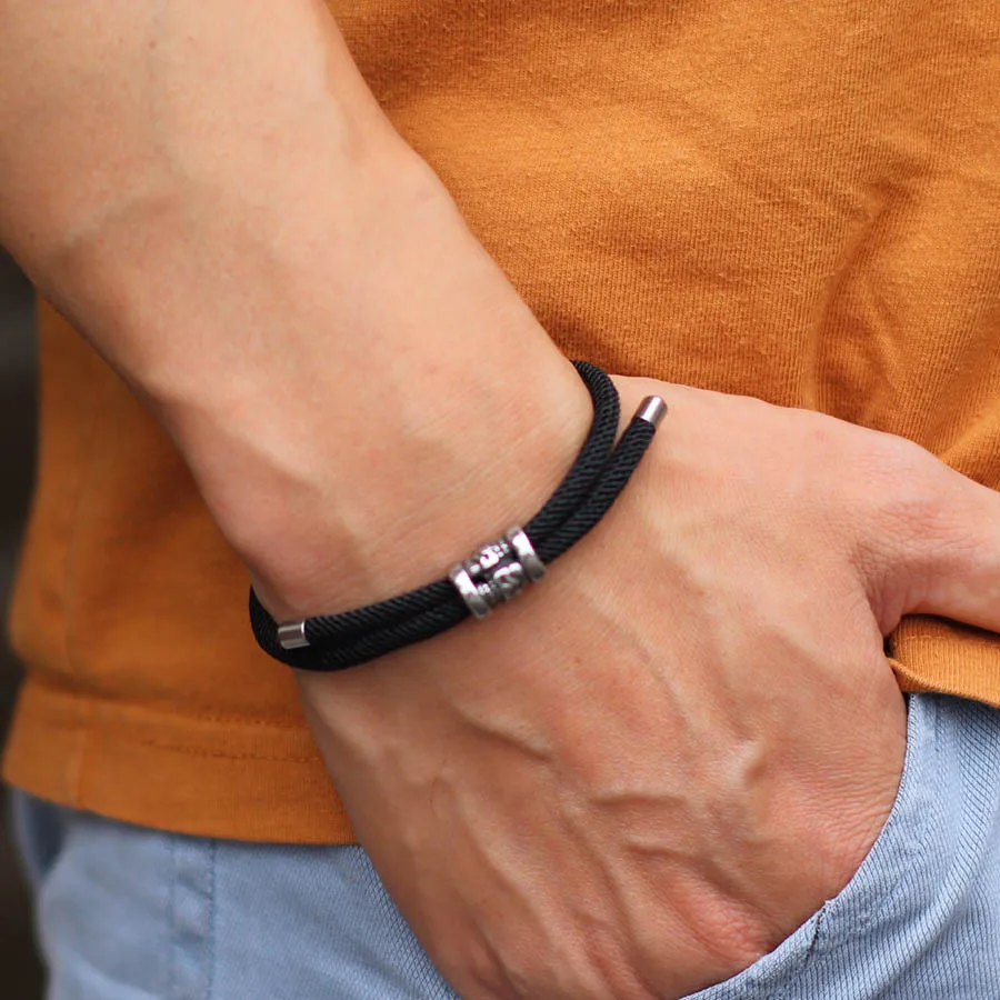 Stainless Steel Gothic Skull Bracelet for Men