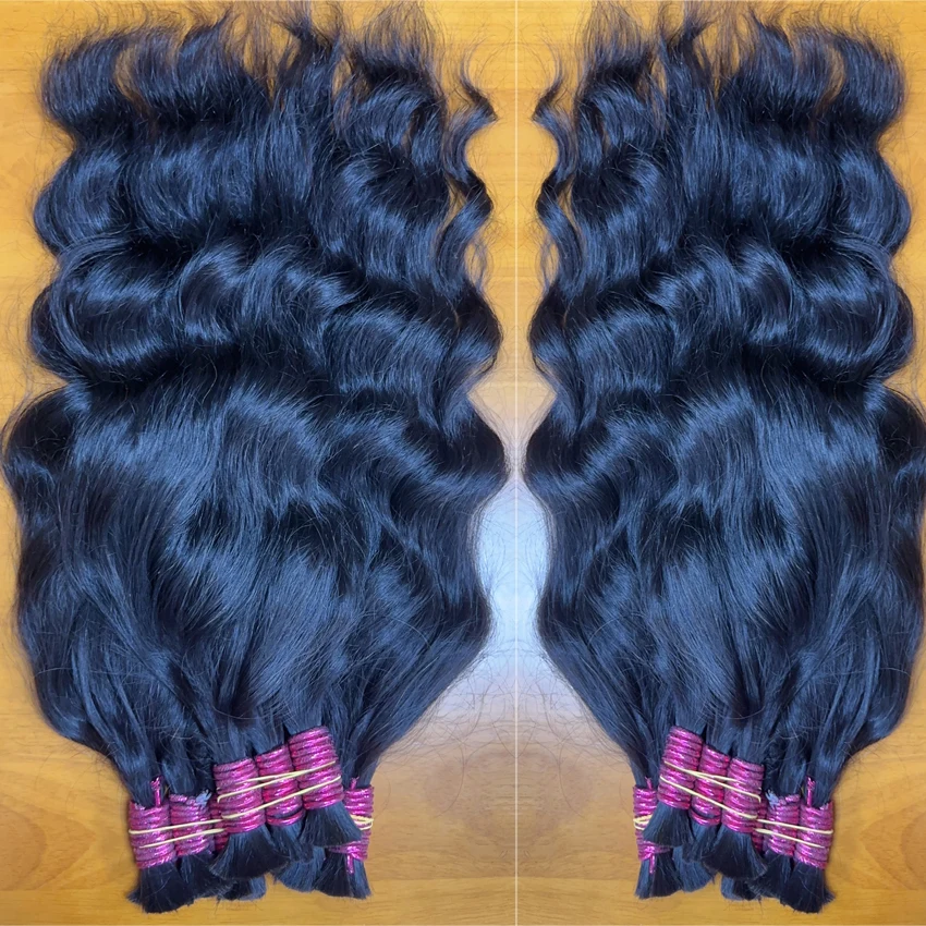No Weft Human Hair Bulk Extension Virgin 100% Human Hair Deep Curly 10A Bulk Weaving Braiding Unprocessed Cabelo Humano