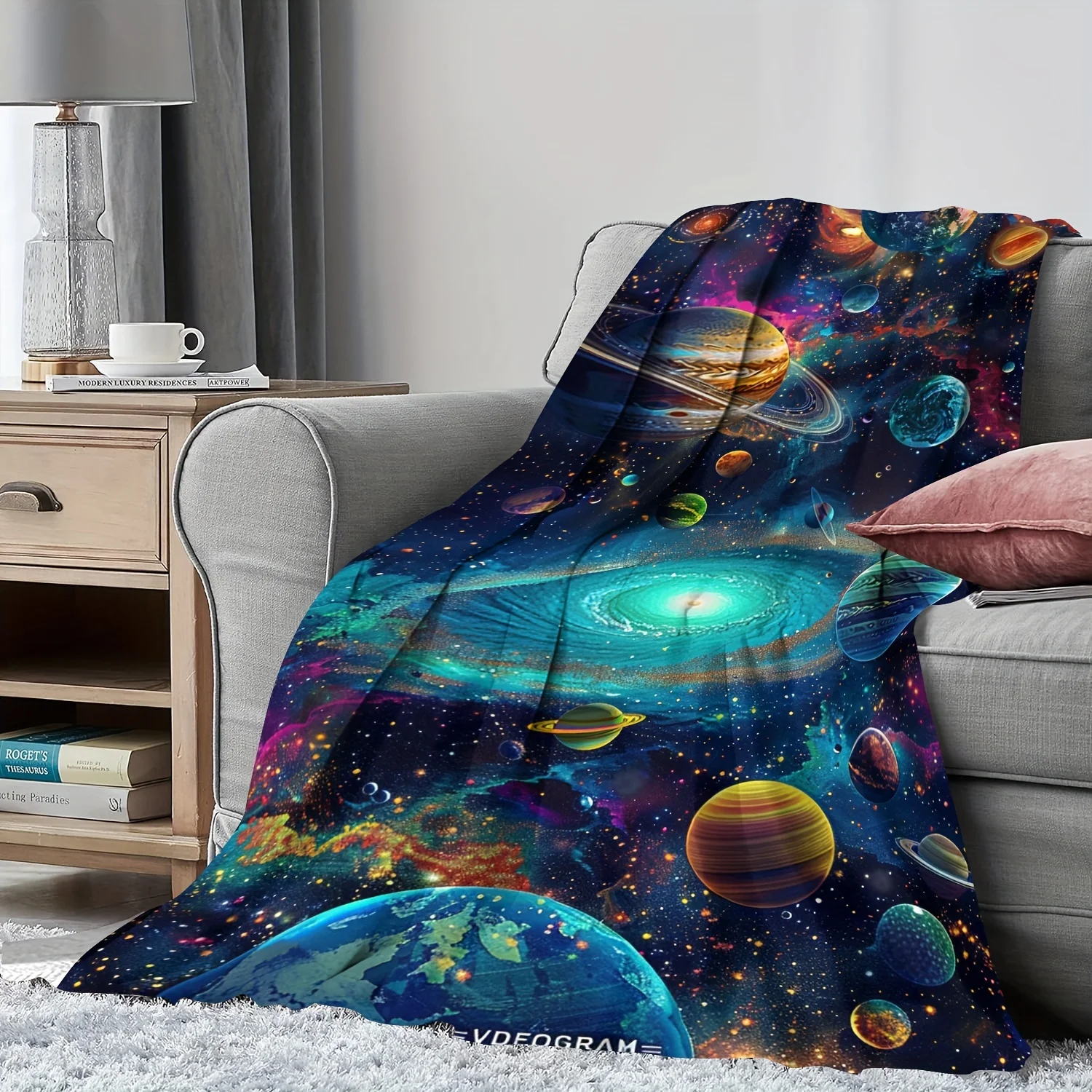 Galactic Universe Super Soft Blanket - Perfect for Space Enthusiasts, Stylish, Comfortable, and Ideal for Gift Giving 3