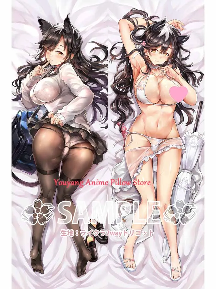 

Наволочка для подушки Dakimakura из аниме «Атаго ажурный Лейн», двусторонняя наволочка с принтом в натуральную величину, Высококачественная наволочка в 2 стороны, Otaku, подарки