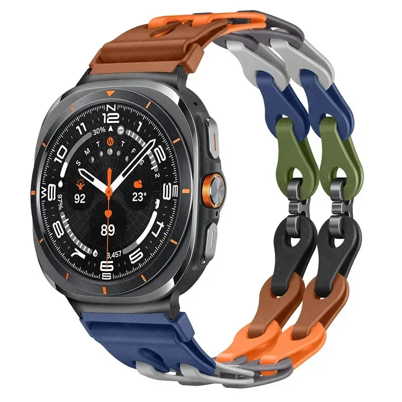 Silicone Chain Strap Replacement Wristband Bracelet
