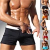 Men's Swim Shorts Swim Trunks Drawstring Mesh Lining Elastic Waist Breathable Quick Dry Board Shorts to Beach Pool Summer Male 1